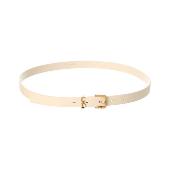 Dior Accessories - Dior Saddle Loop Leather Belt, White